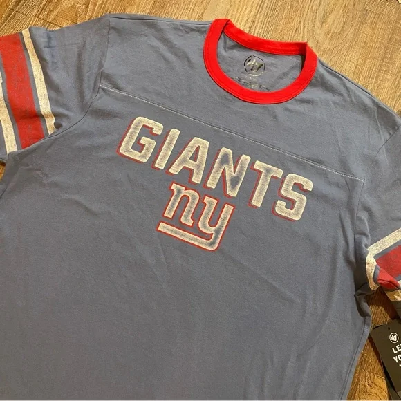 47 Brand Blue and Red Giants Short Sleeve Tee - Picture 2 of 8